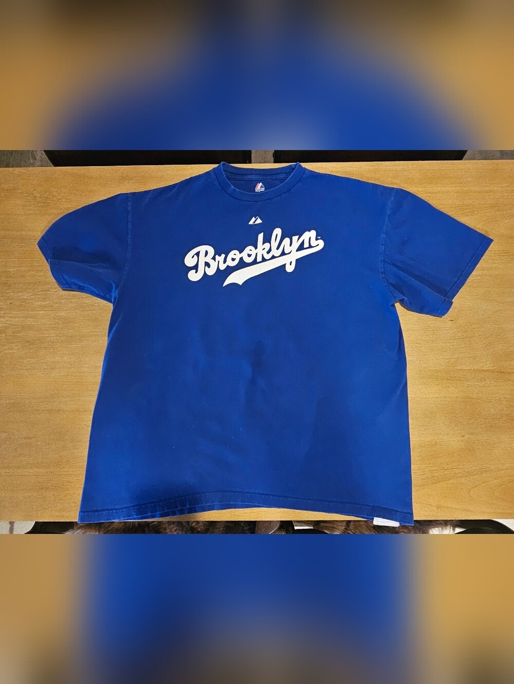 Majestic Brooklyn Dodgers Jackie Robinson #42 T-Shirt 3XL Blue MLB